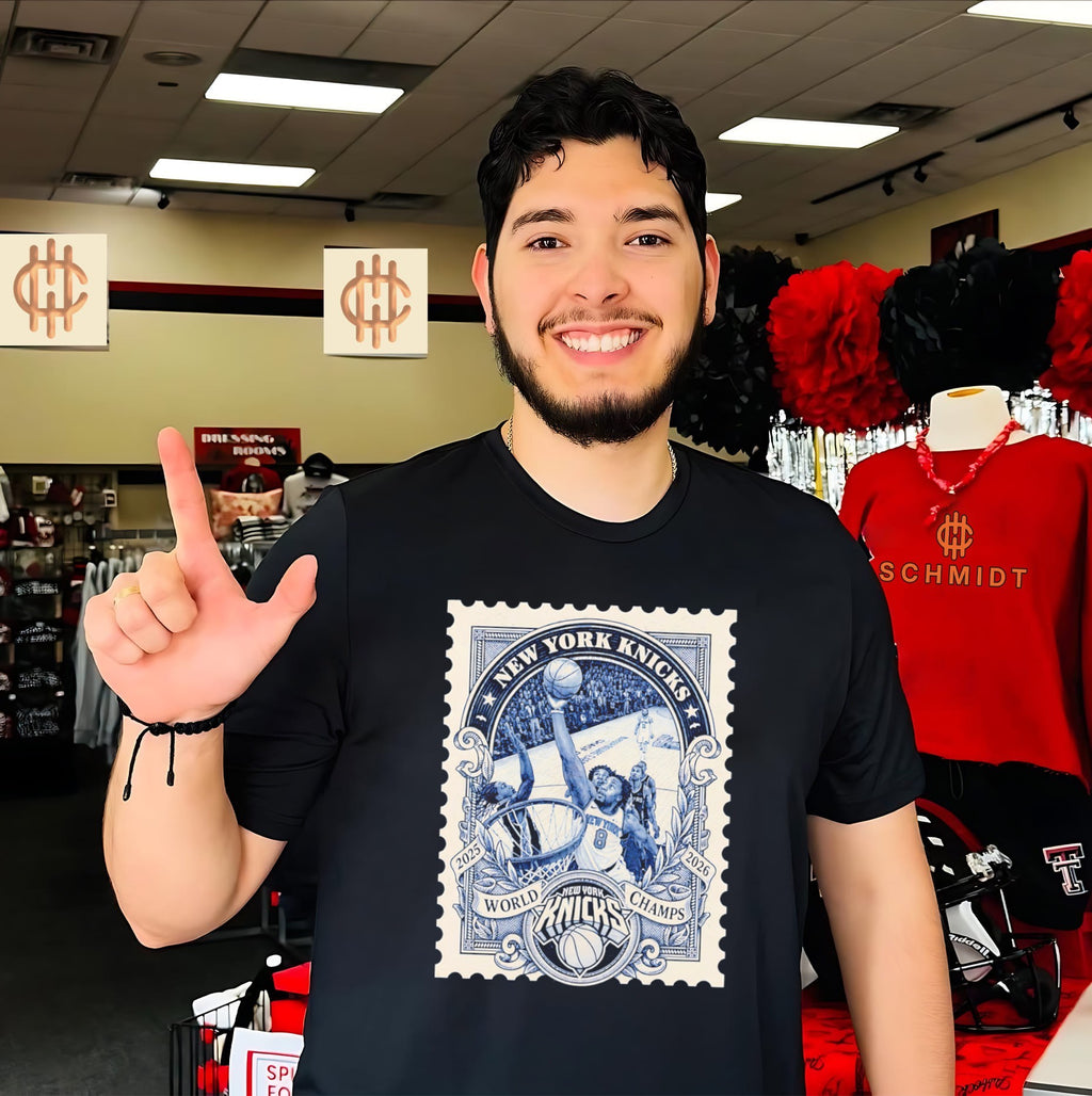 OG Anunoby New York Knicks World Champs 2026 stamps shirt