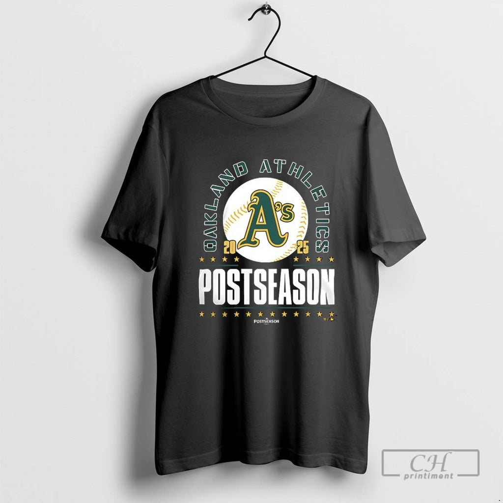 Oakland Athletics 2025 Mlb Postseason Logo V Neck