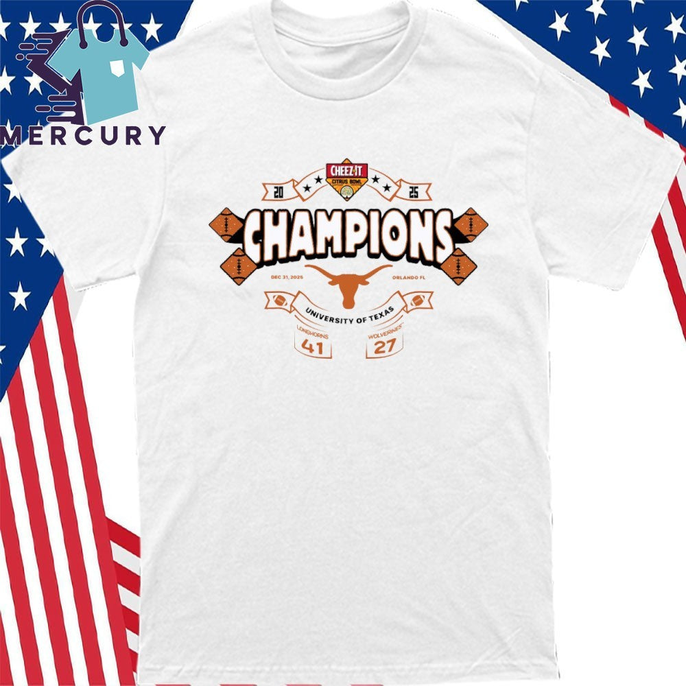 2025 Cheez-It Citrus Bowl Texas Champs Score Shirt