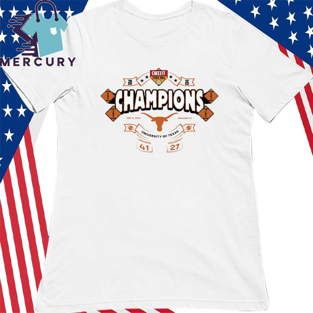 2025 Cheez-It Citrus Bowl Texas Champs Score Shirt
