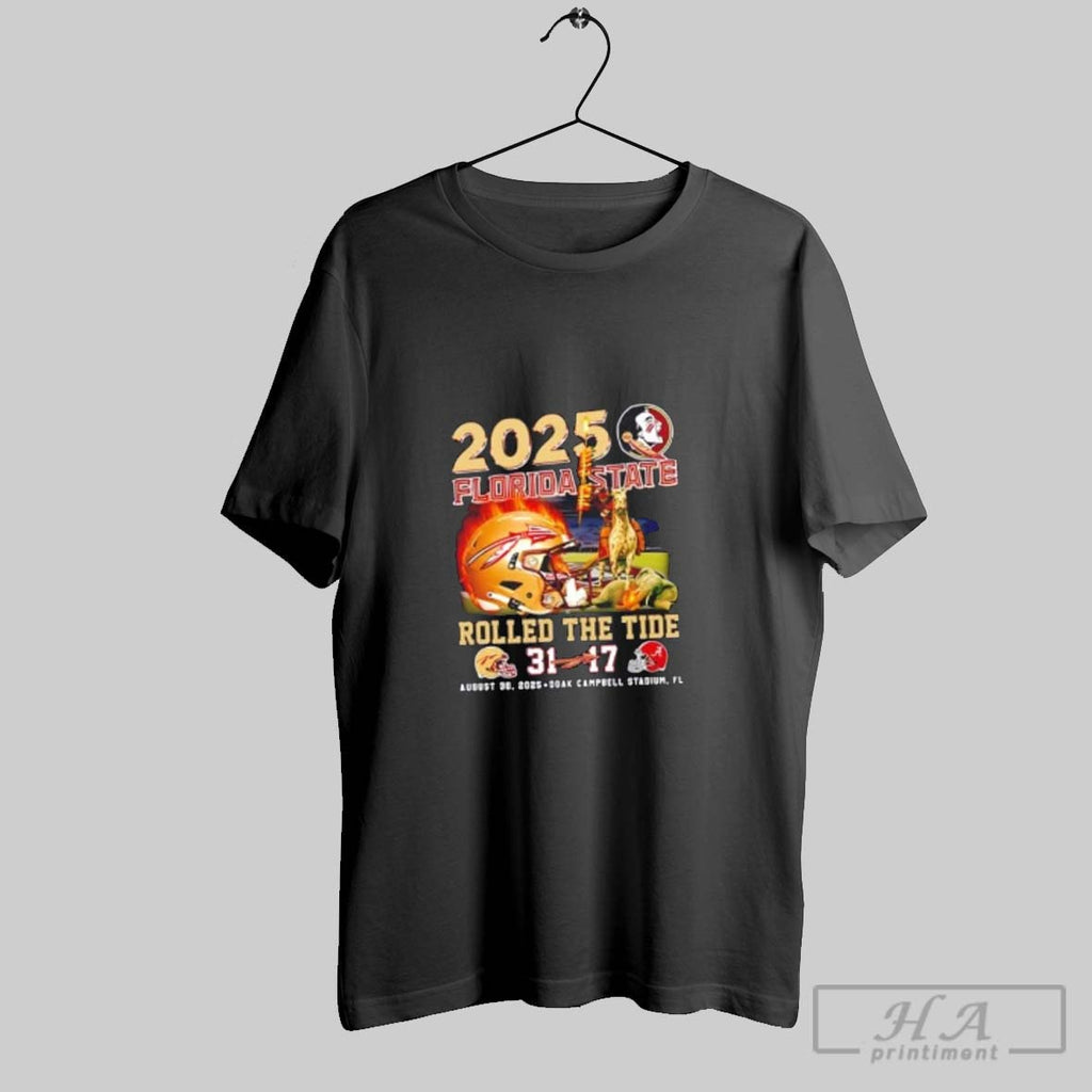 Official 2025 Florida State Seminoles Rolled The Tide August 30 2025 Doak Campbell Stadium