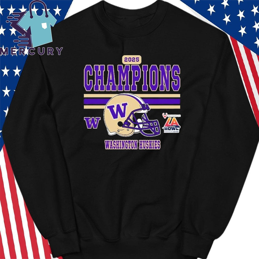 2025 LA Bowl Champions Washington Huskies Football Champions 2025 Bucked Up LA Bowl Hosted by Gronk Shirt