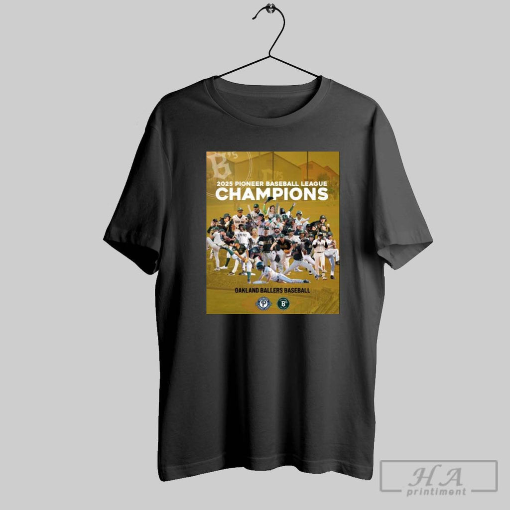 Official 2025 Pioneer Baseball League Champions Oakland Ballers Baseball