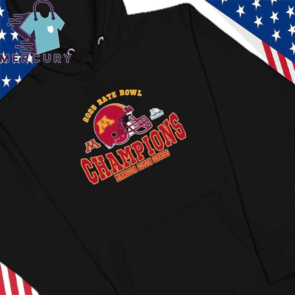 2025 Rate Bowl Champions Minnesota Golden Gophers Football Champions 2025 Rate Bowl Shirt