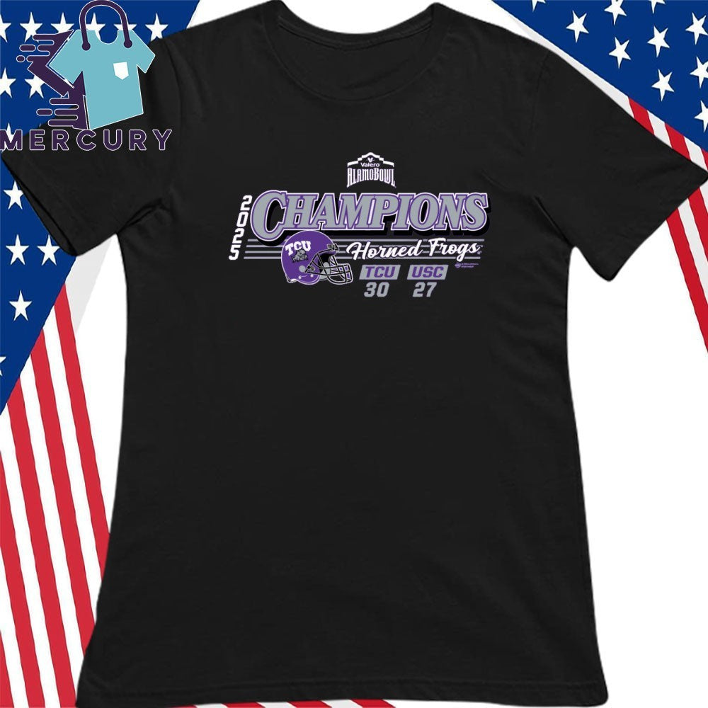 2025 Valero Alamo Bowl TCU Champs Score Shirt