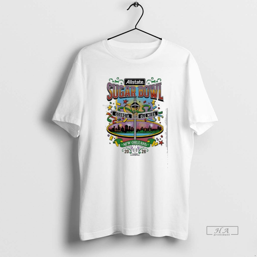 Official 2026 Allstate Sugar Bowl Georgia Ole Miss New Orleans T-Shirts, Hoodie, Sweatshirt | AU01DripNestTees.com