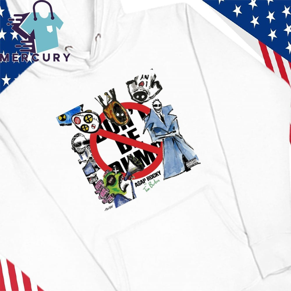 A$AP Rocky Unveils New Album Don’t Be Dumb Artwork by Tim Burton Shirt