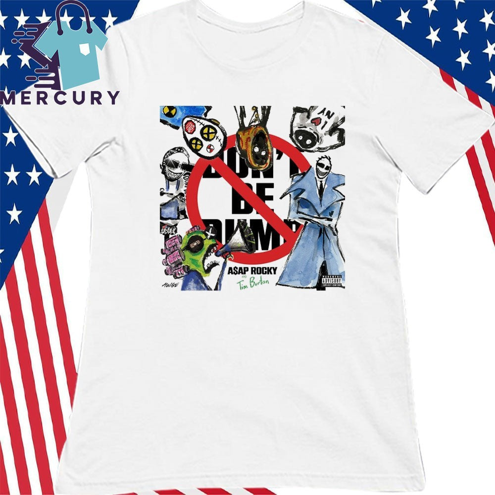 A$AP Rocky Unveils New Album Don’t Be Dumb Artwork by Tim Burton Shirt