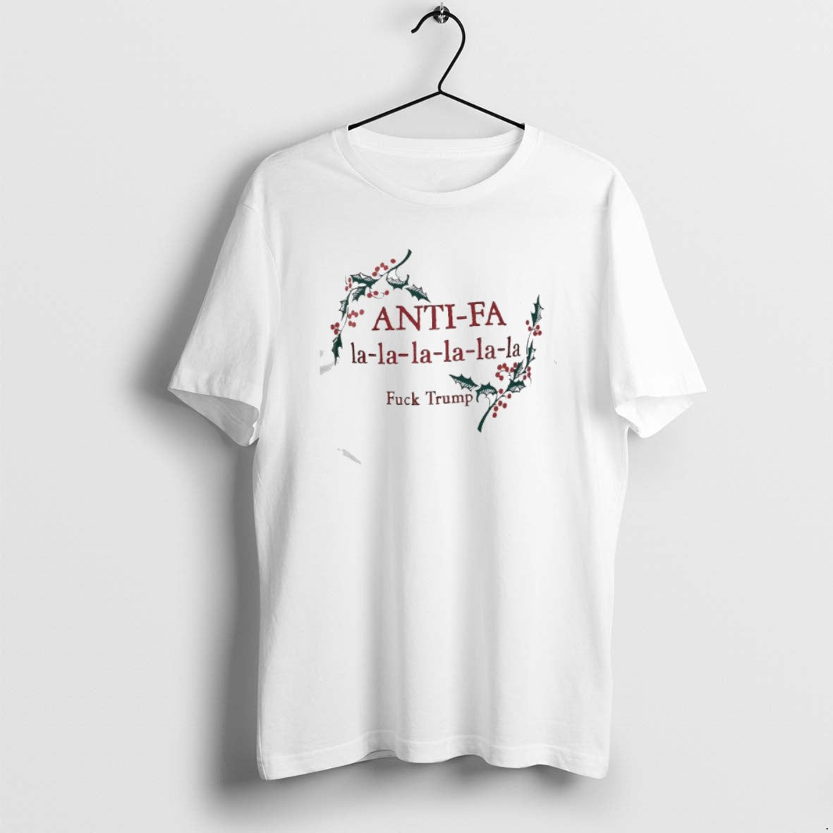 Official Anti Fa La La La La La La Fuck Trump Christmas Season T-Shirts, Hoodie, Sweatshirt | AU01DripNestTees.com