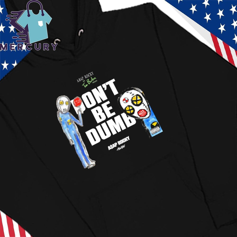 ASAP Rocky AWGE x Tim Burton National Nothing Day Stop Snitching Album Don’t Be Dumb Shirt