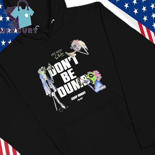 ASAP Rocky x Tim Burton Don’t Be Dumb Album Black Cover Shirt