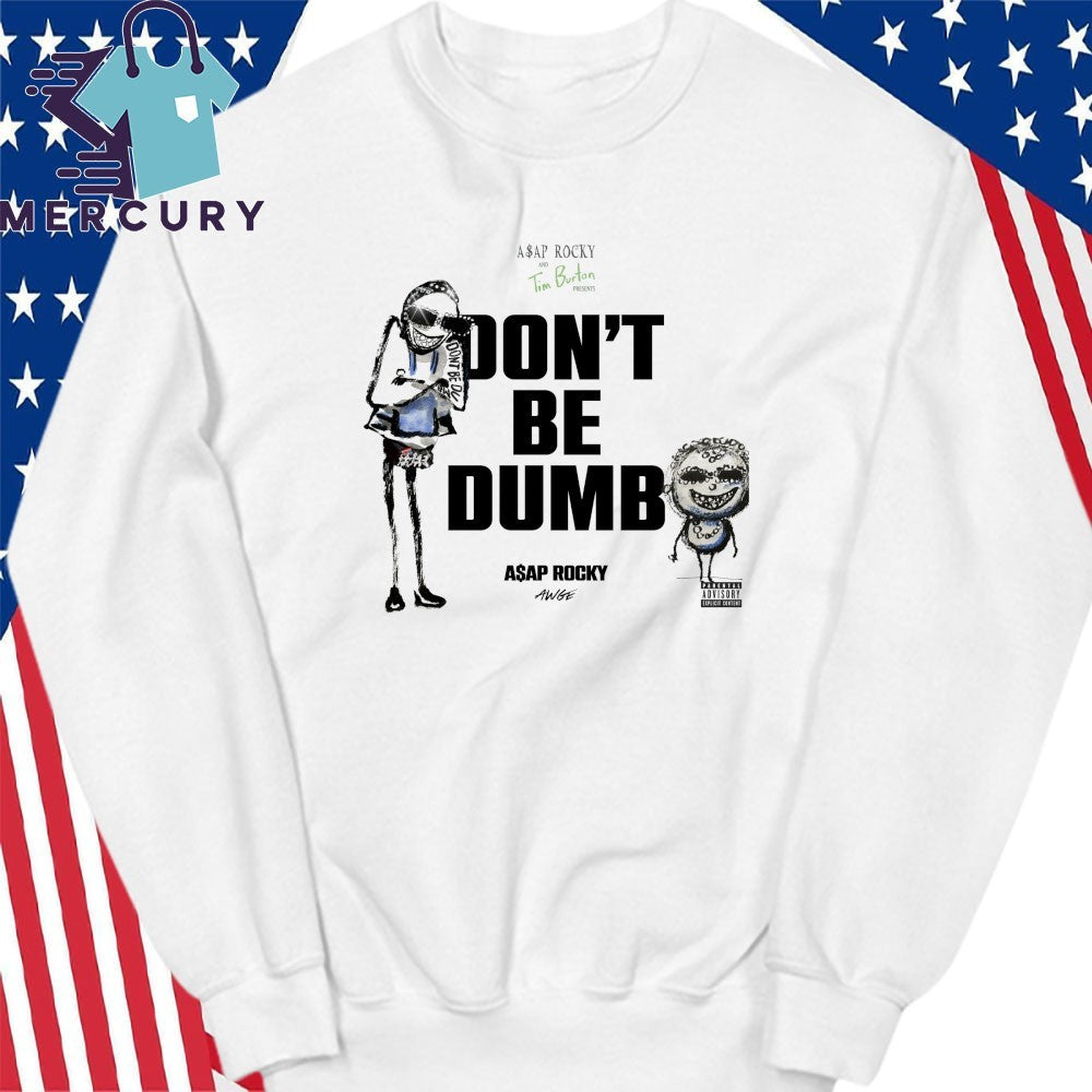 ASAP Rocky x Tim Burton Don’t Be Dumb Bling Character Shirt
