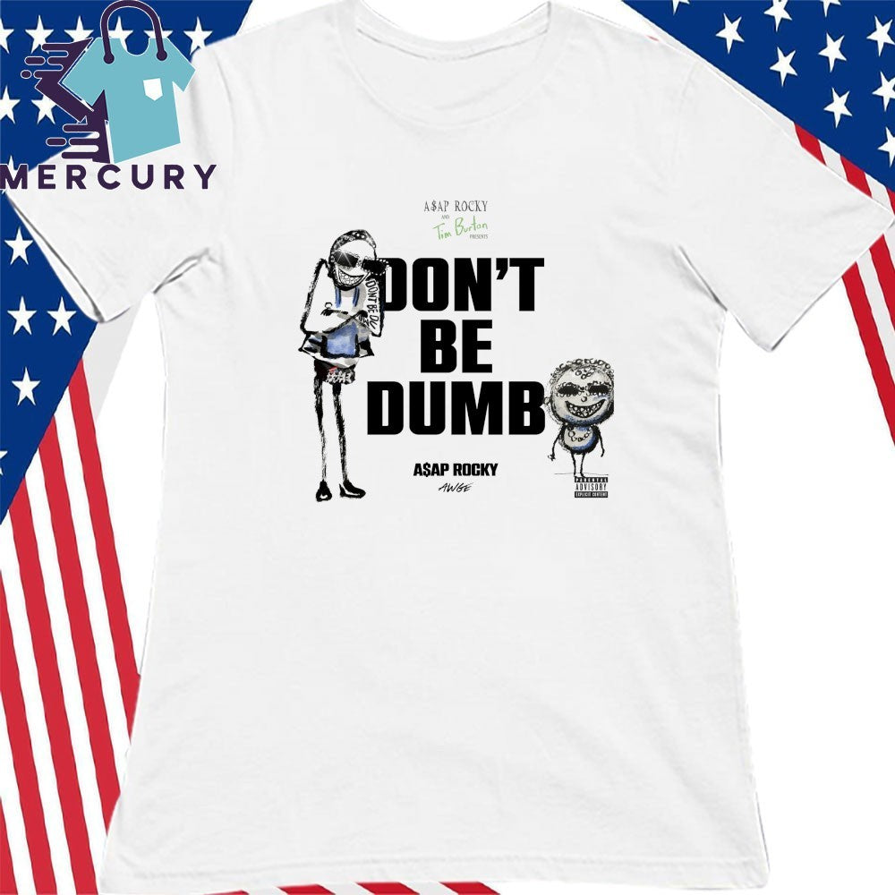 ASAP Rocky x Tim Burton Don’t Be Dumb Bling Character Shirt