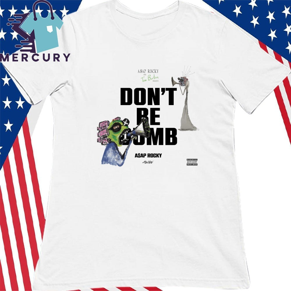 ASAP Rocky x Tim Burton Don’t Be Dumb Green Screamer Shirt