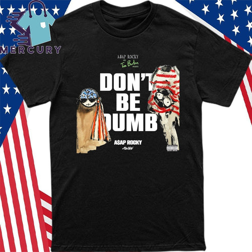 ASAP Rocky x Tim Burton Don’t Be Dumb Stars And Stripes Horror Shirt