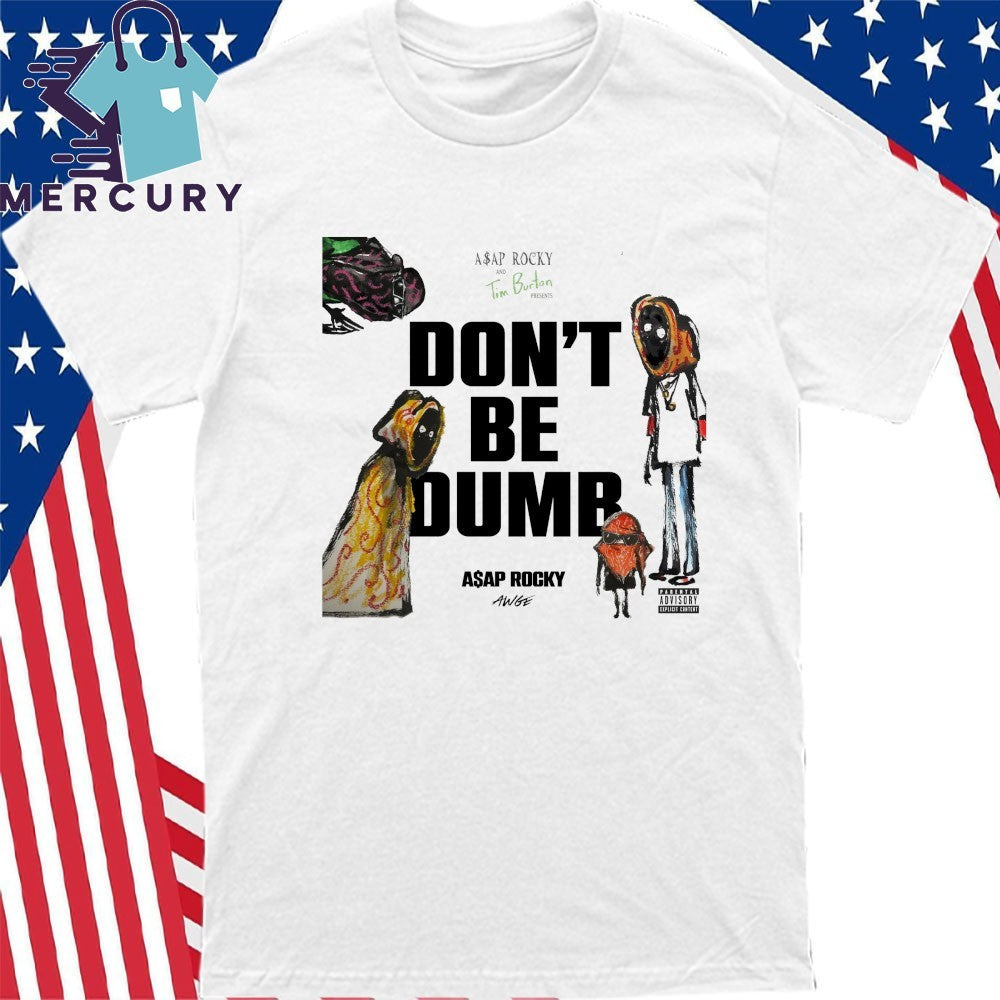ASAP Rocky x Tim Burton Don’t Be Dumb Yellow Cloak Figure Shirt