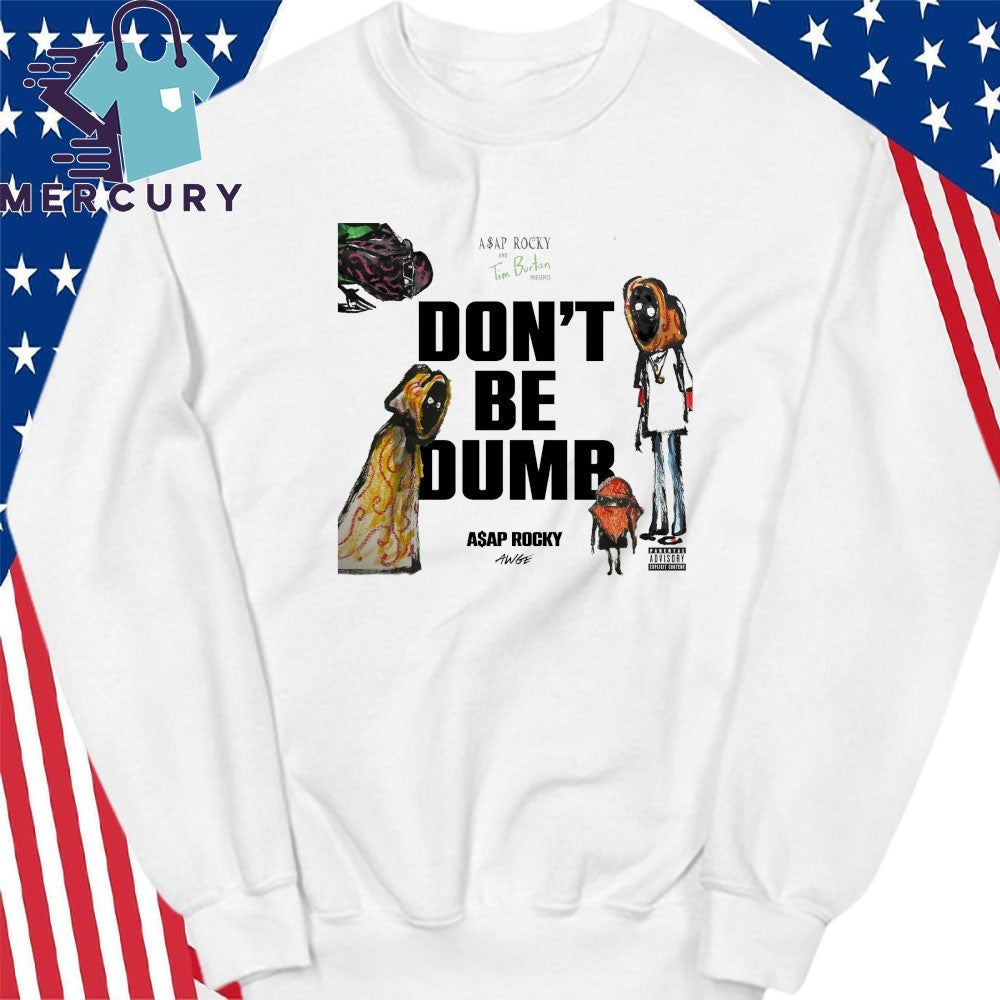 ASAP Rocky x Tim Burton Don’t Be Dumb Yellow Cloak Figure Shirt