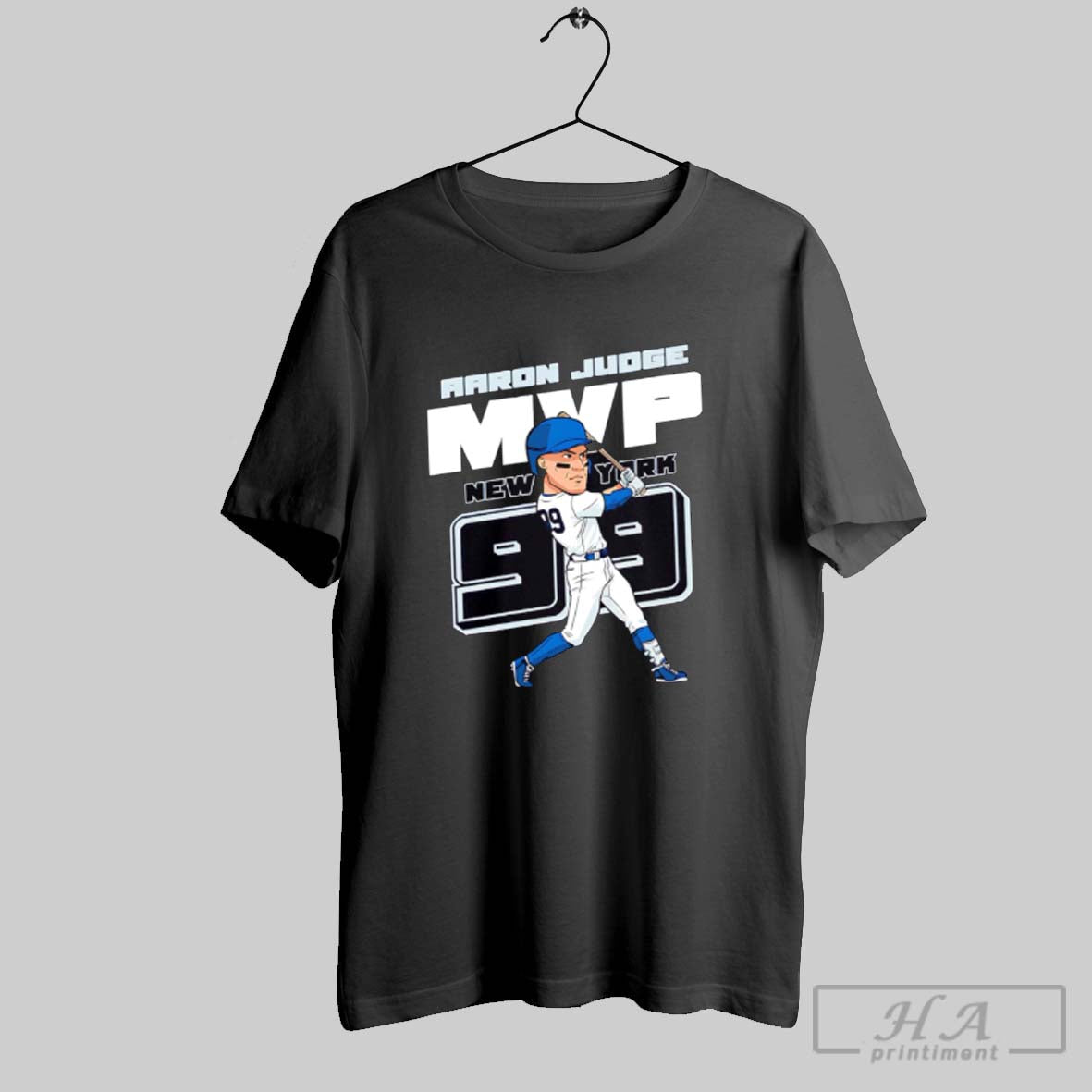 Official Aaron Judge Mvp New York 99 Baseball Player Cartoon