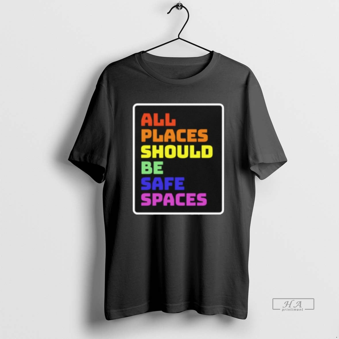 Official All Places Should Be Safe Spaces Vintage T-Shirts, Hoodie, Sweatshirt | AU01DripNestTees.com