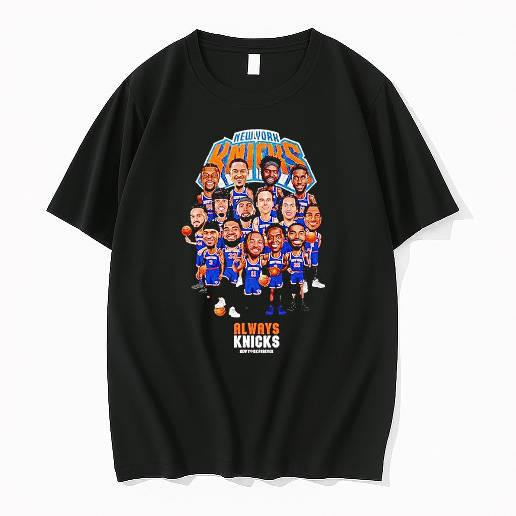 Official Always Knicks New York Knicks Playoffs 26 Team Caricature T Shirts Jpg