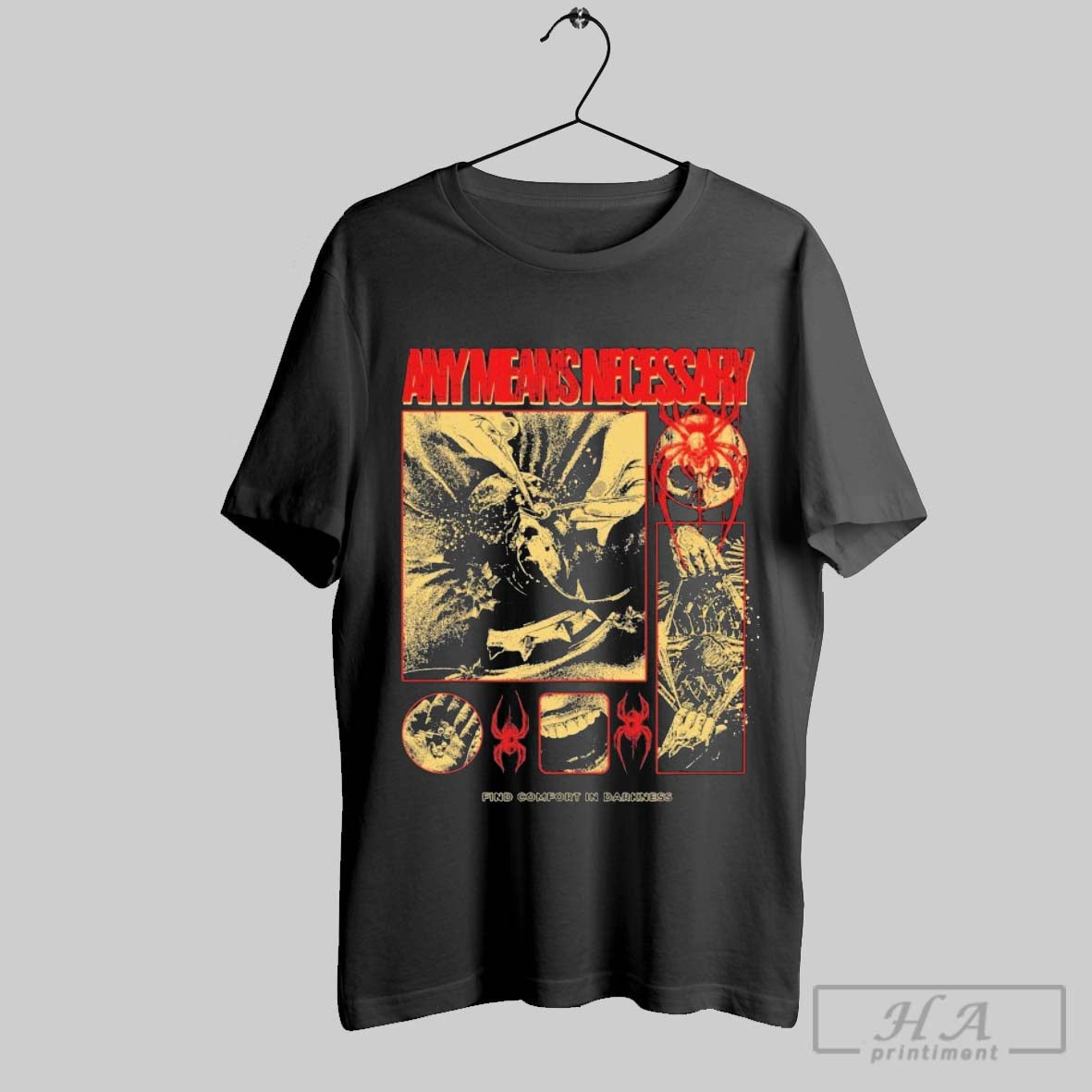 Official Any Means Necessary Find Comfort In Darkness Death Weaver