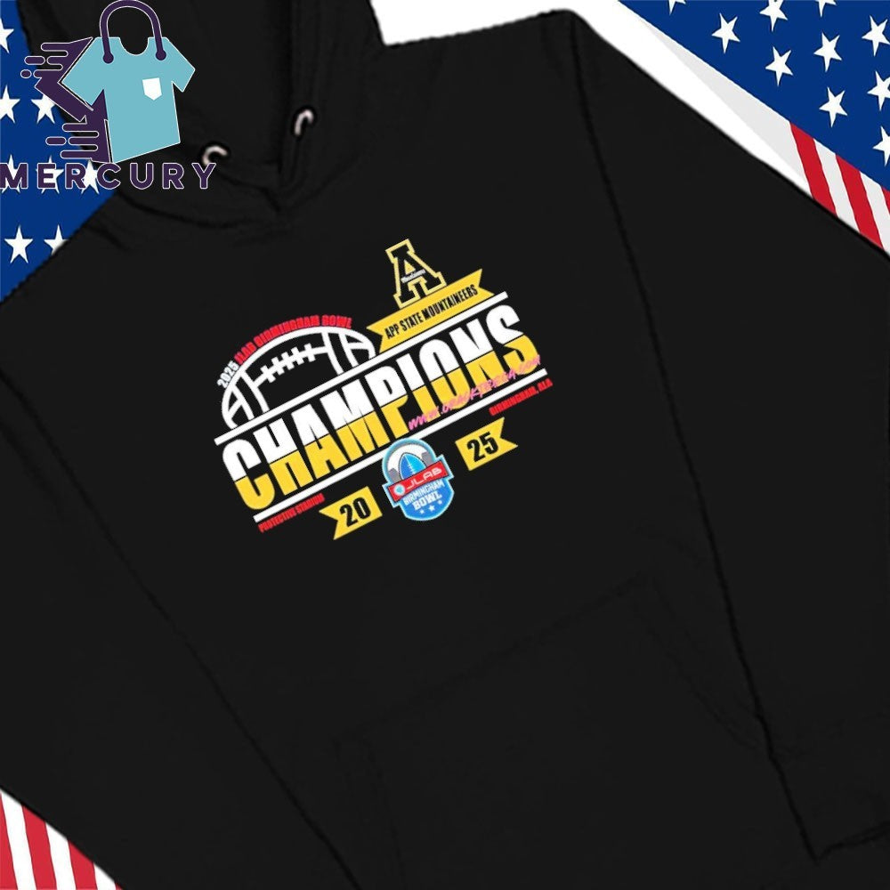 App State Mountaineers Football 2025 JLab Birmingham Bowl Locker Room Shirt