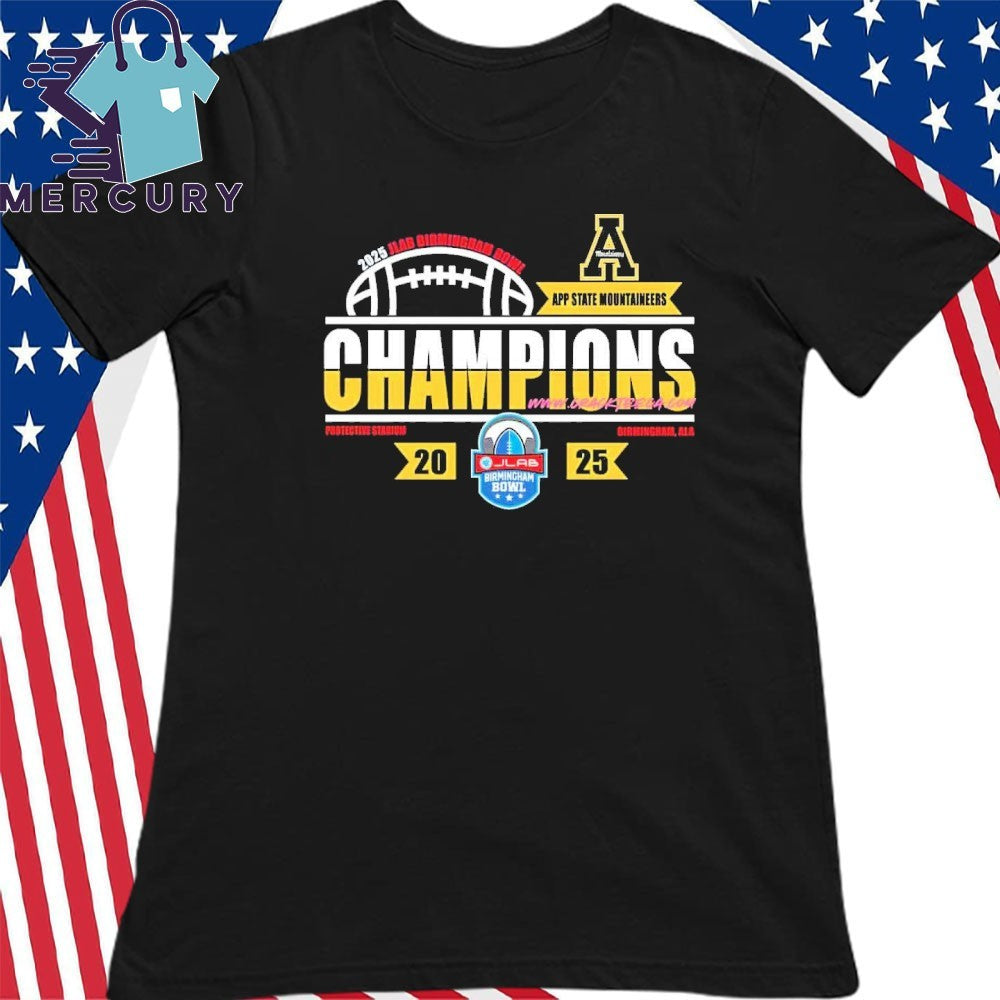 App State Mountaineers Football 2025 JLab Birmingham Bowl Locker Room Shirt