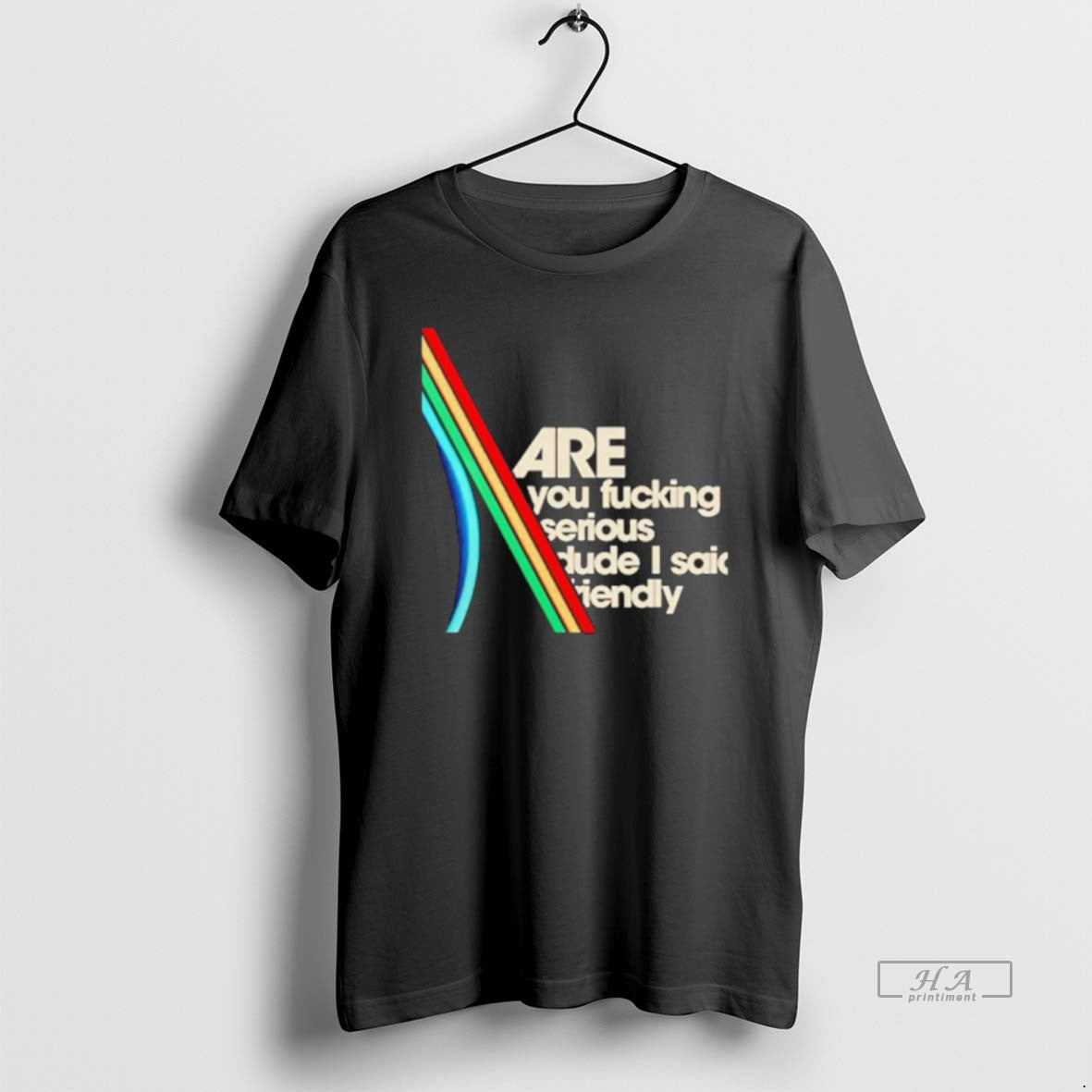 Official Are You Fucking Serious Dude I Said Friendly T-Shirts, Hoodie, Sweatshirt | AU01DripNestTees.com