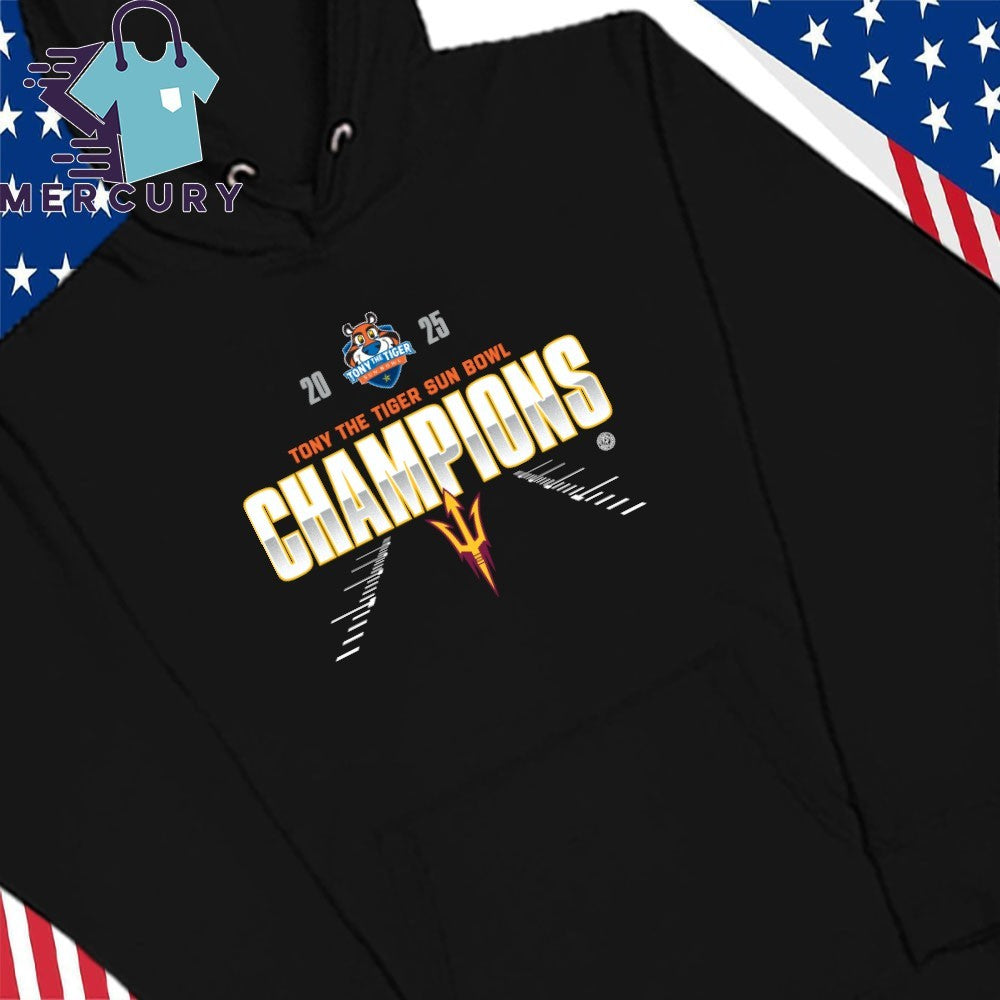 Arizona State Sun Devils 2025 Tony the Tiger Sun Bowl Champions Shirt