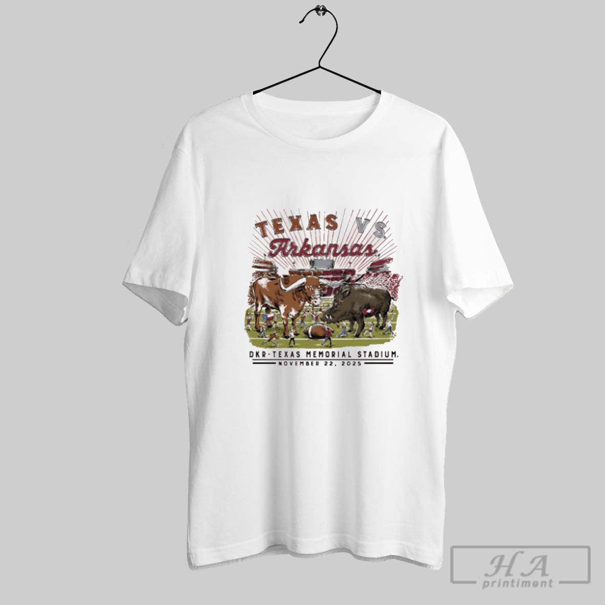 Official Arkansas Razorbacks Vs Texas Longhorns Game Day November 22 2025 Dkr Texas Memorial Stadium