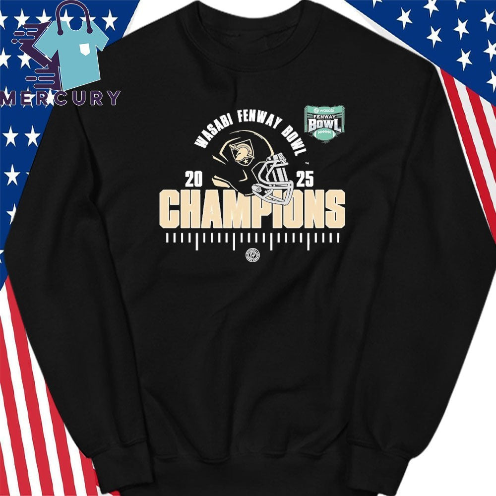 Army Black Knights 2025 NCAA Football Wasabi Fenway Bowl Champions Shirt
