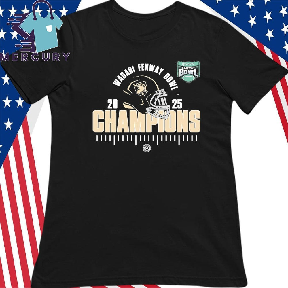 Army Black Knights 2025 NCAA Football Wasabi Fenway Bowl Champions Shirt
