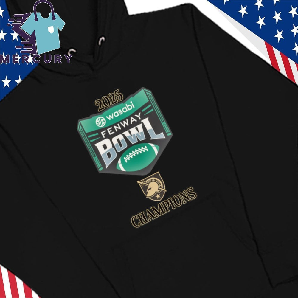 Army Black Knights 2025 Wasabi Fenway Bowl Champions Logo Shirt