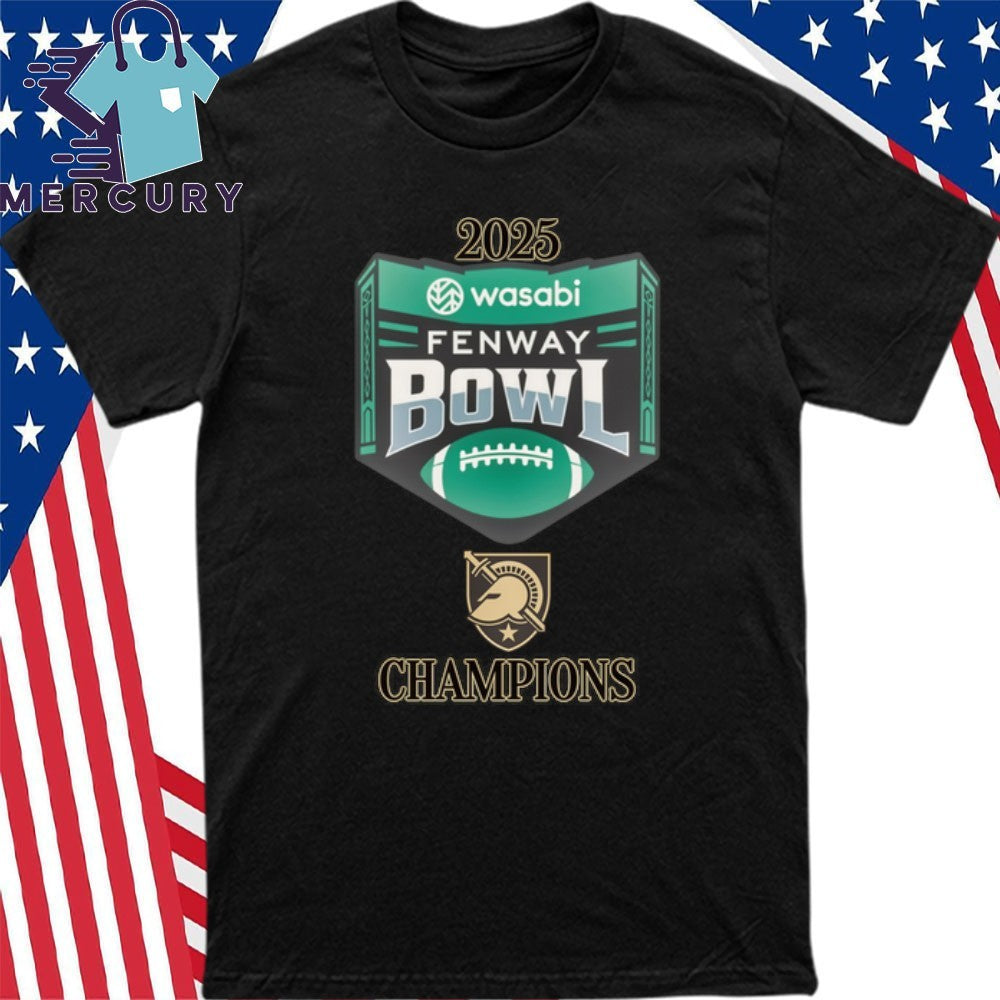 Army Black Knights 2025 Wasabi Fenway Bowl Champions Logo Shirt