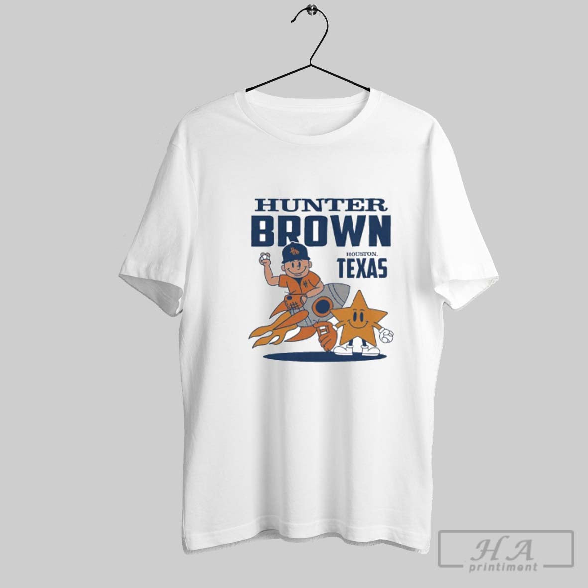 Official Astros Hunter Brown Summer Cartoon