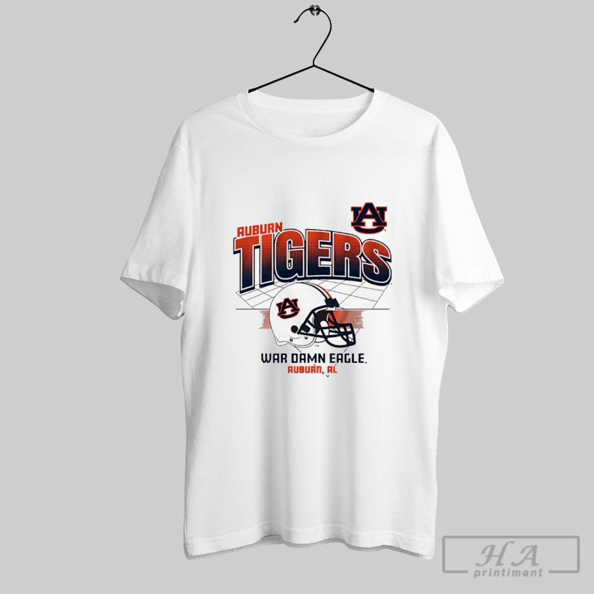 Official Auburn Tigers Football War Damn Eagle Helmet Grid