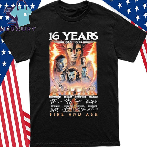 Avatar 16 Years 2009-2025 Fire And Ashi Shirt