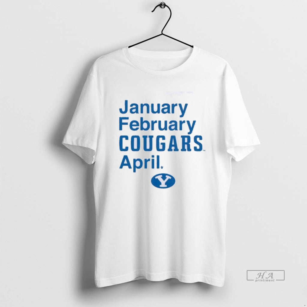 Official Byu Basketball January February Cougars April T-Shirts, Hoodie, Sweatshirt | AU01DripNestTees.com