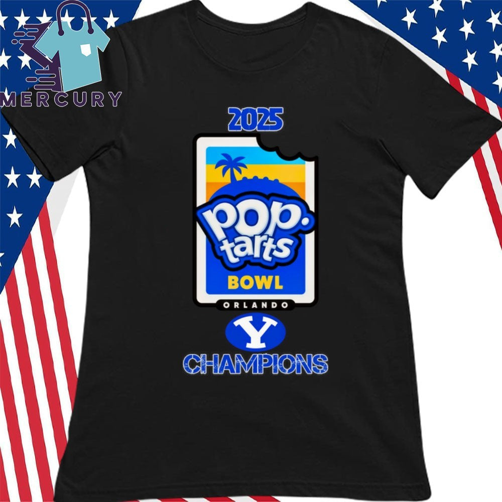 BYU Cougars 2025 Pop-Tarts Bowl Champions Logo Shirt