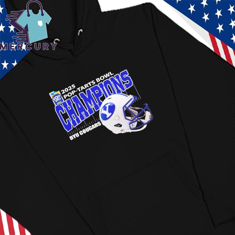 BYU Cougars Football 2025 Pop-Tarts Bowl Champions Helmet Shirt