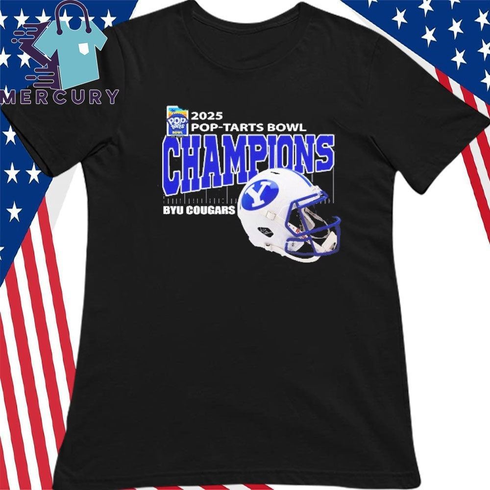 BYU Cougars Football 2025 Pop-Tarts Bowl Champions Helmet Shirt
