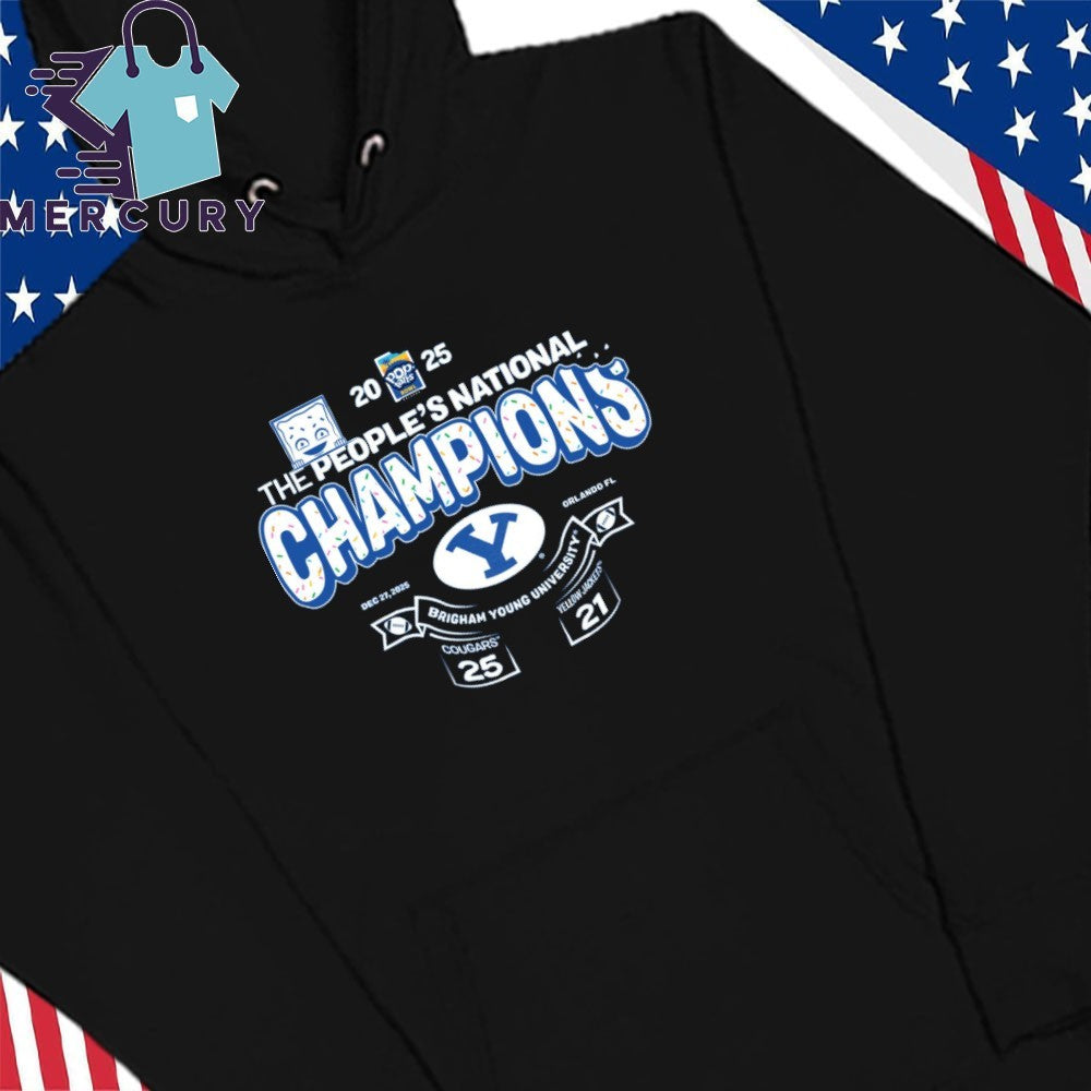 BYU Cougars Victory 25-21 Georgia Tech Yellow Jackets 2025 Pop-Tarts Bowl Champions Shirt