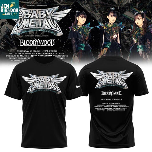 Babymetal The Other One Australia Tour 2026 Celebrating Shirt