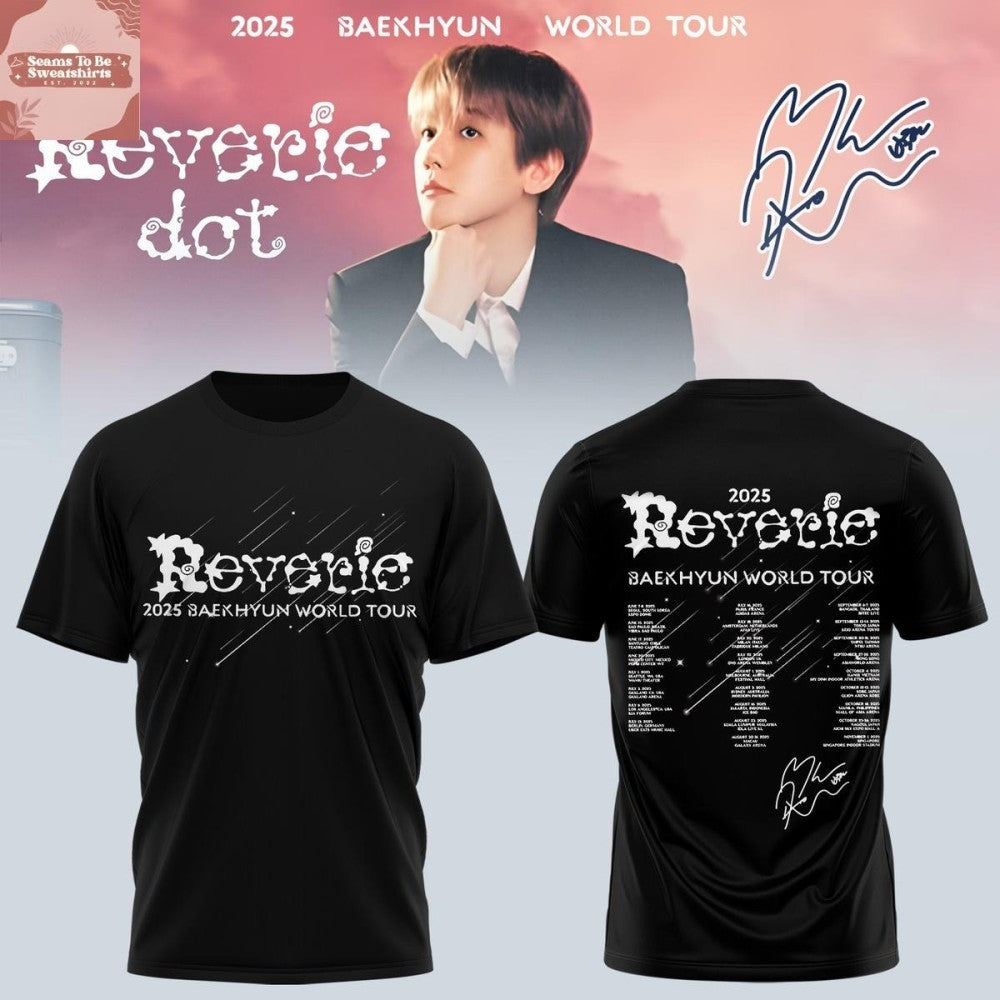 Baekhyun Reverie World Tour 2025 Black Shirt