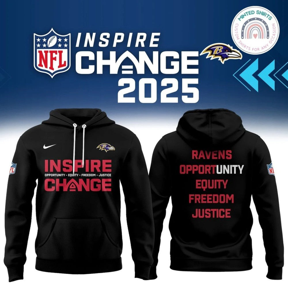 Baltimore Ravens x Inspire Change 2025 Hoodie