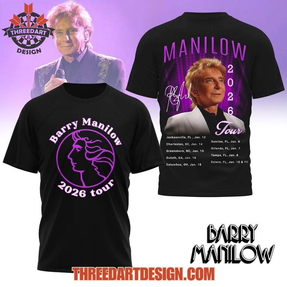 Barry Manilow 2026 Tour Shirt