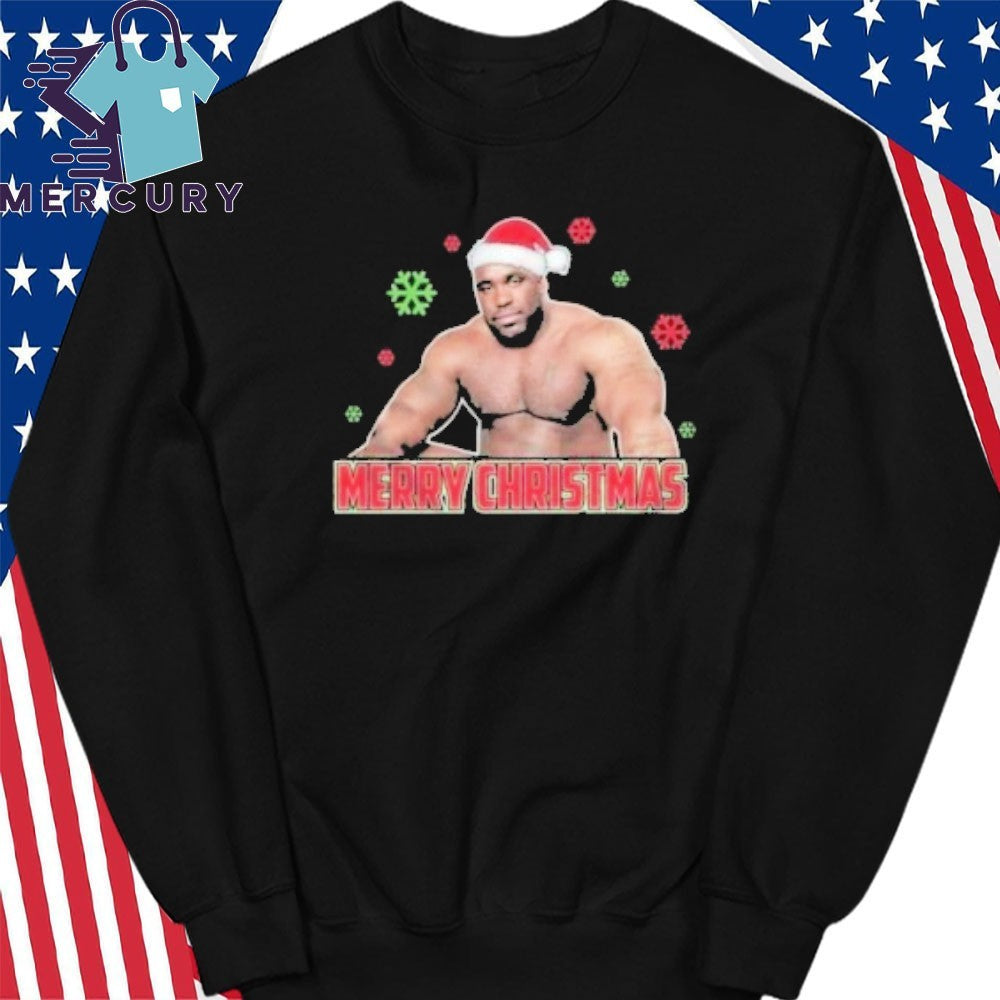 Barry Wood Meme Well Endowed Man Santa Hat Shirt