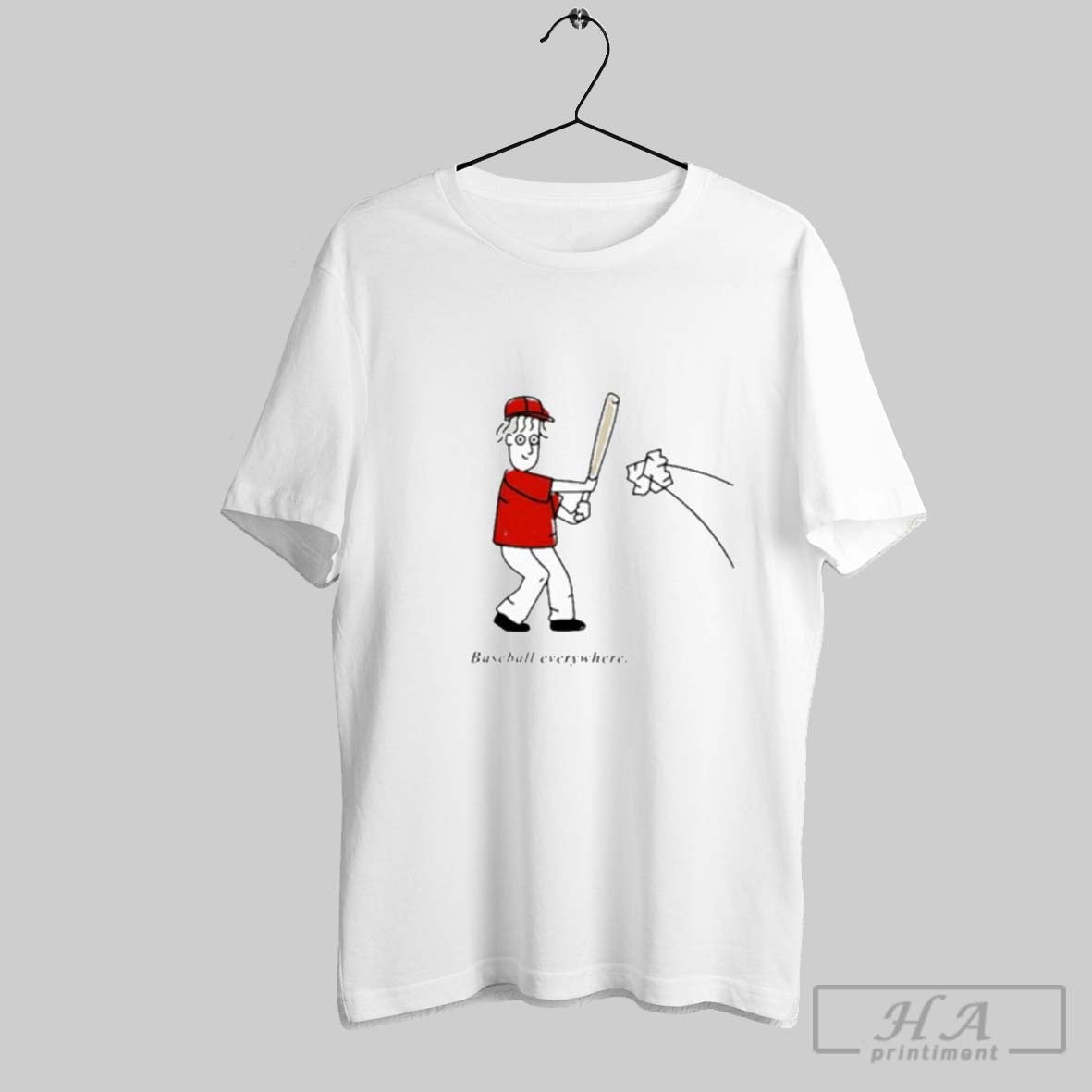 Official Baseball Everywhere Cartoon Meme Shirt