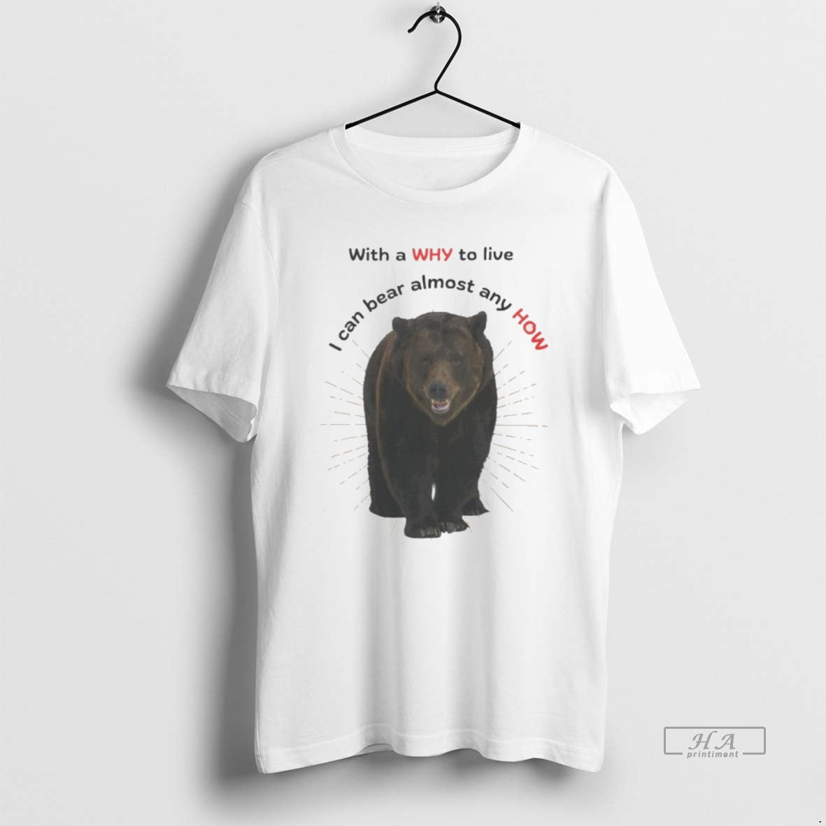 Official Bear With A Why To Live I Can Bear Almost Any How T-Shirts, Hoodie, Sweatshirt | AU01DripNestTees.com
