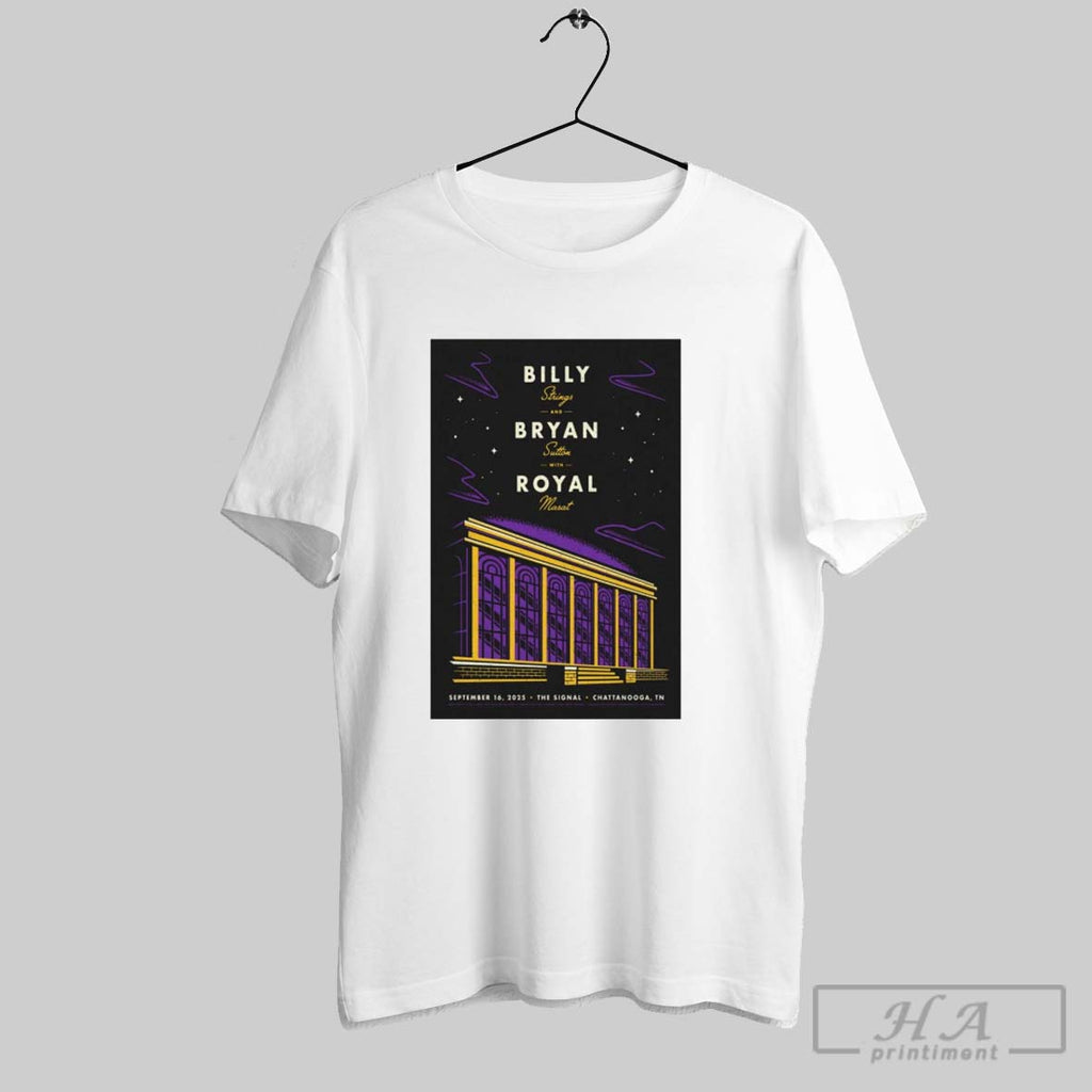 Official Billy Strings Bryan Sutton And Royal Masat Chattanooga Tn Tour 16 September 2025 Tee